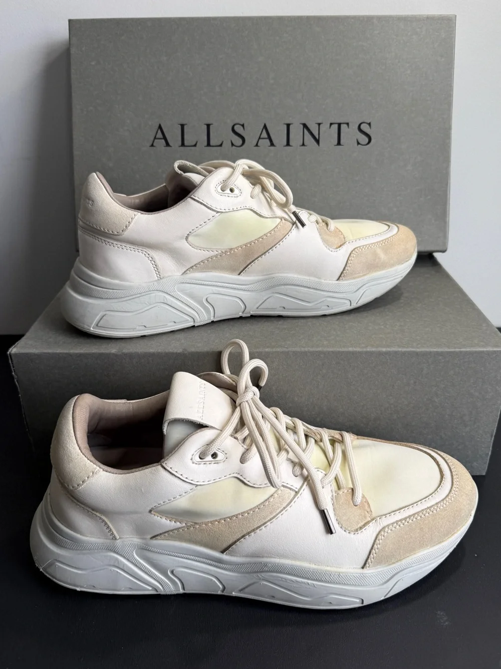 AllSaints VERGE RUNNER Leather Shoe - Picture 1 of 16